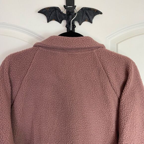 Torrid Dusty Rose Sherpa Zip Up Lounge Sweatshirt, Zipper Front, Collar,… - Picture 8 of 15